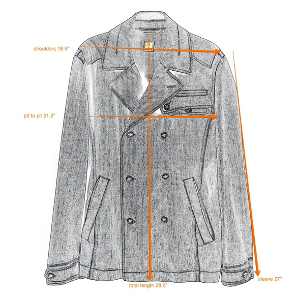 BOSS ORANGE Black Denim Field Jacket Size L Made in Italy - Picture 2 of 10